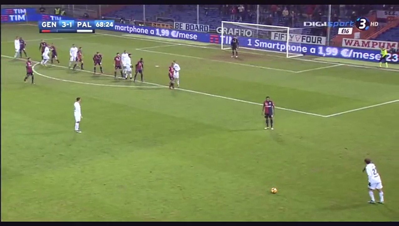 Mauro Zarate Goal - Genoa 3-2 Palermo - 18.12.2016