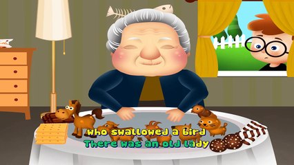 There Was An Old Lady Who Swallowed a Fly Song With Lyrics Nursery Rhymes TV