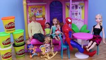 Frozen Play Doh Halloween Barbie Dollhouse Spiderman DisneyCarToys Elsa Play Dough Ghost Costume