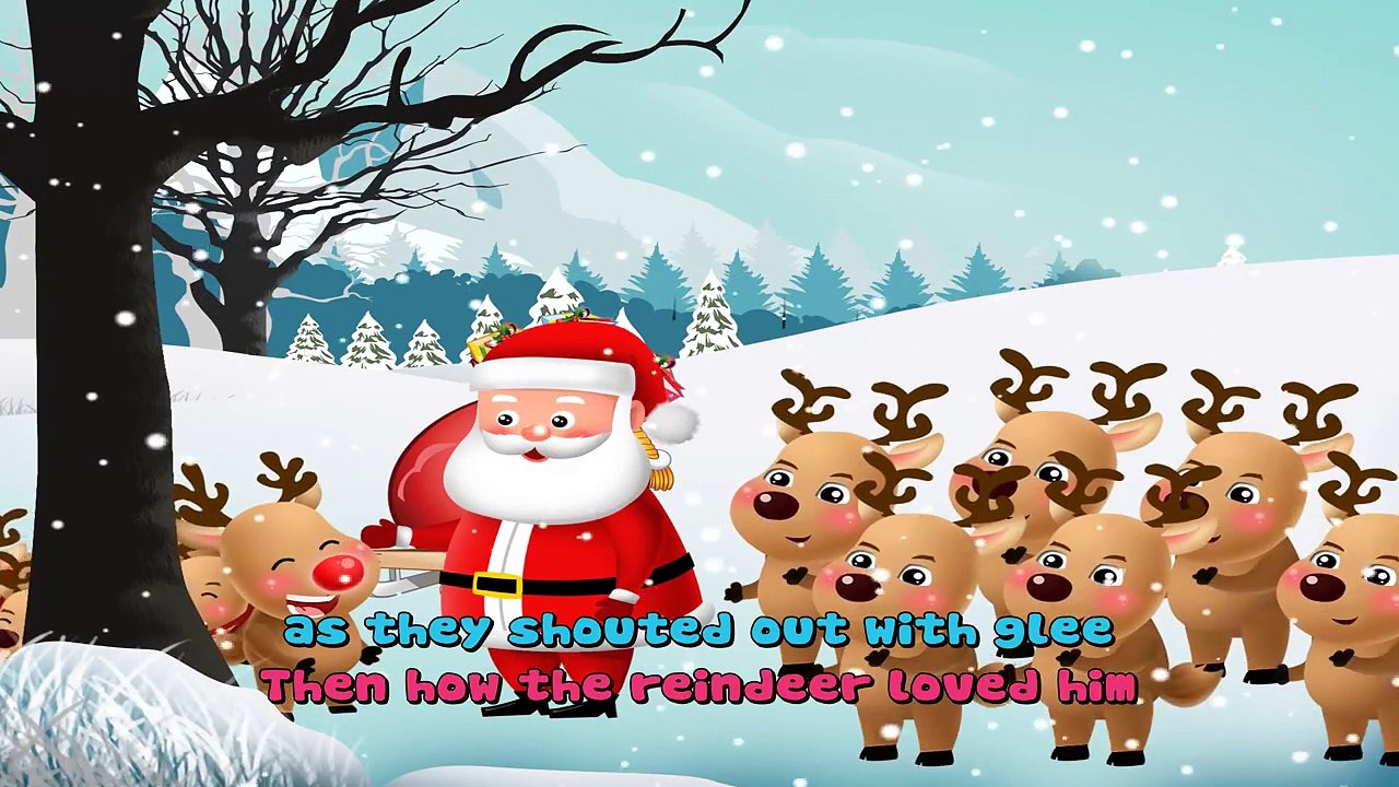 Rudolph The Red Nosed Reindeer Song With Lyrics | Christmas Song - Vidéo Dailymotion