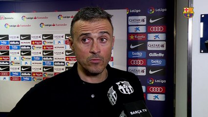 Luis Enrique: “We have been excellent today”