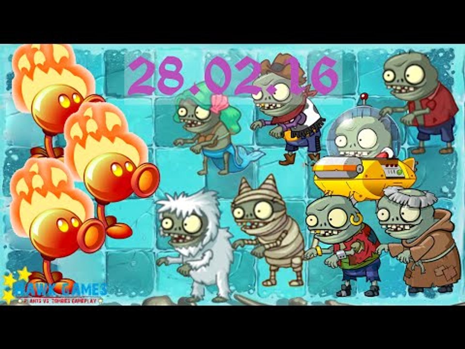 Plants vs. Zombies 2 - Piñata Party (February, 28 2016) [4K 60FPS]