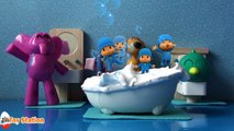 Five Little Pocoyo Jumping on the Bathtub | Five Little Monkeys Jumping on the Bed Nursery Rhyme