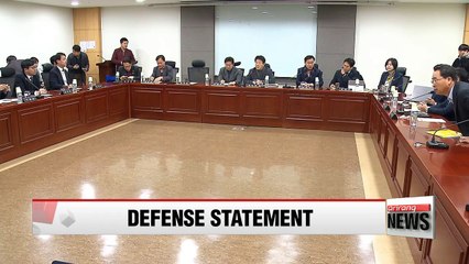 Park says impeachment motion had no legal grounds in defense statement