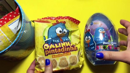 Galinha Pintadinha 2 brinquedos e ovo surpresa
