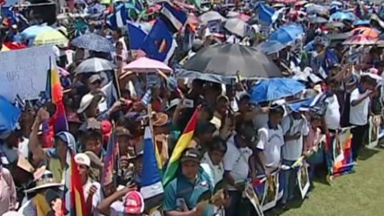 Morales celebra aniversario electoral y su "proceso sin retorno"