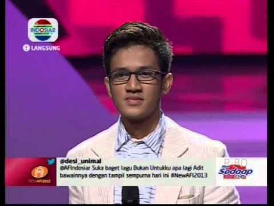 Adit - Bukan Untukku (Konser Eliminasi AFI 2013 - 221113)