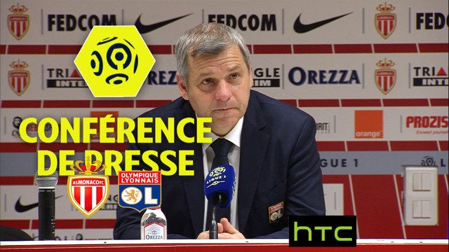 Conférence de presse AS Monaco - Olympique Lyonnais (1-3) : Leonardo JARDIM (ASM) - Bruno GENESIO (OL) - 2016-17