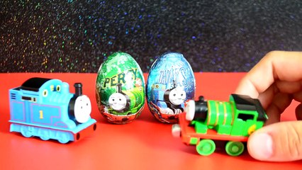 Скачать видео: Thomas And Friends Surprise Eggs Thomas The Tank Engine Percy Toy Trains