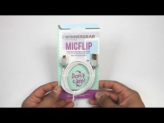 World's First Reversible Micro USB Cable (MICFLIP Winnergear) |AllAboutTechnologies