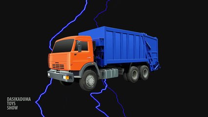 Learning Street Vehicles for Kids Cars and Trucks Fire truck Dump truck  03