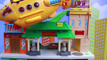 Ninja Turtles Half Shell Heroes Ride Yellow Submarine to Fight Shredder Bebop and Rocksteady