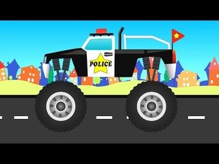 Police Monster Truck | Kids Vehicles