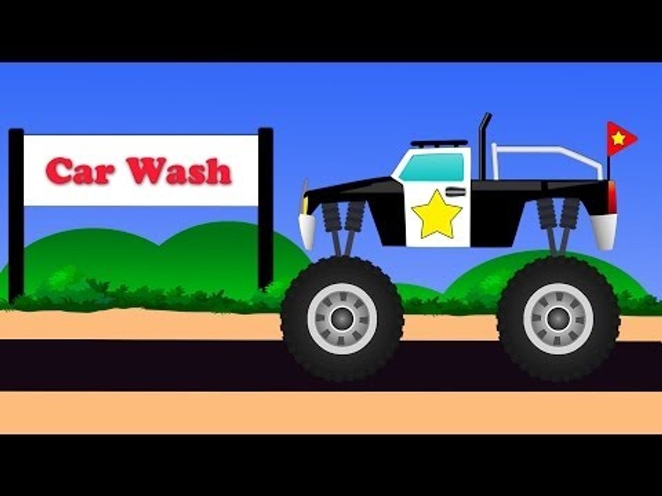 Monster Truck Car Wash | Baby Video | Videos For Kids | Childrens Videos