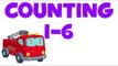 Fire Trucks Numbers | Learn numbers from 1 to 6