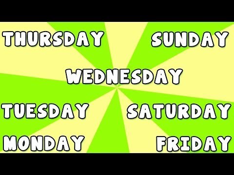 Days of the week song | 7 Days of the Week | Learn days of the week