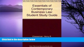 Online Henry R. Cheeseman Essentials of Contemporary Business Law: Student Study Guide Full Book