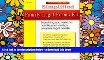 PDF [FREE] DOWNLOAD  Simplified Family Legal Forms Kit BOOK ONLINE