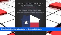 PDF [FREE] DOWNLOAD  Texas Homeowners Association Law, 2nd ed. [DOWNLOAD] ONLINE