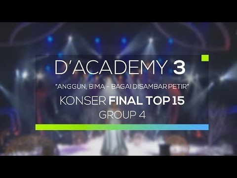 Anggun, Bima - Bagai Disambar Petir (D'Academy 3 Konser Final top 15 Group 4)