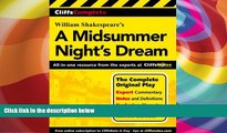 Best Price CliffsComplete A Midsummer Night s Dream William Shakespeare For Kindle