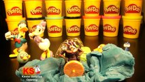 Play doh Surprise eggs Donald Duck Toy Story Hello Kitty Cars Angry Birds Playdoh Cartoon