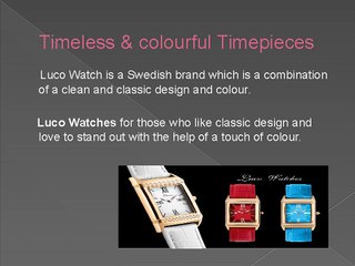 Colourful Fashion Wrist Watches - Luco Watches