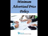 Minimum Advertised Price Policy