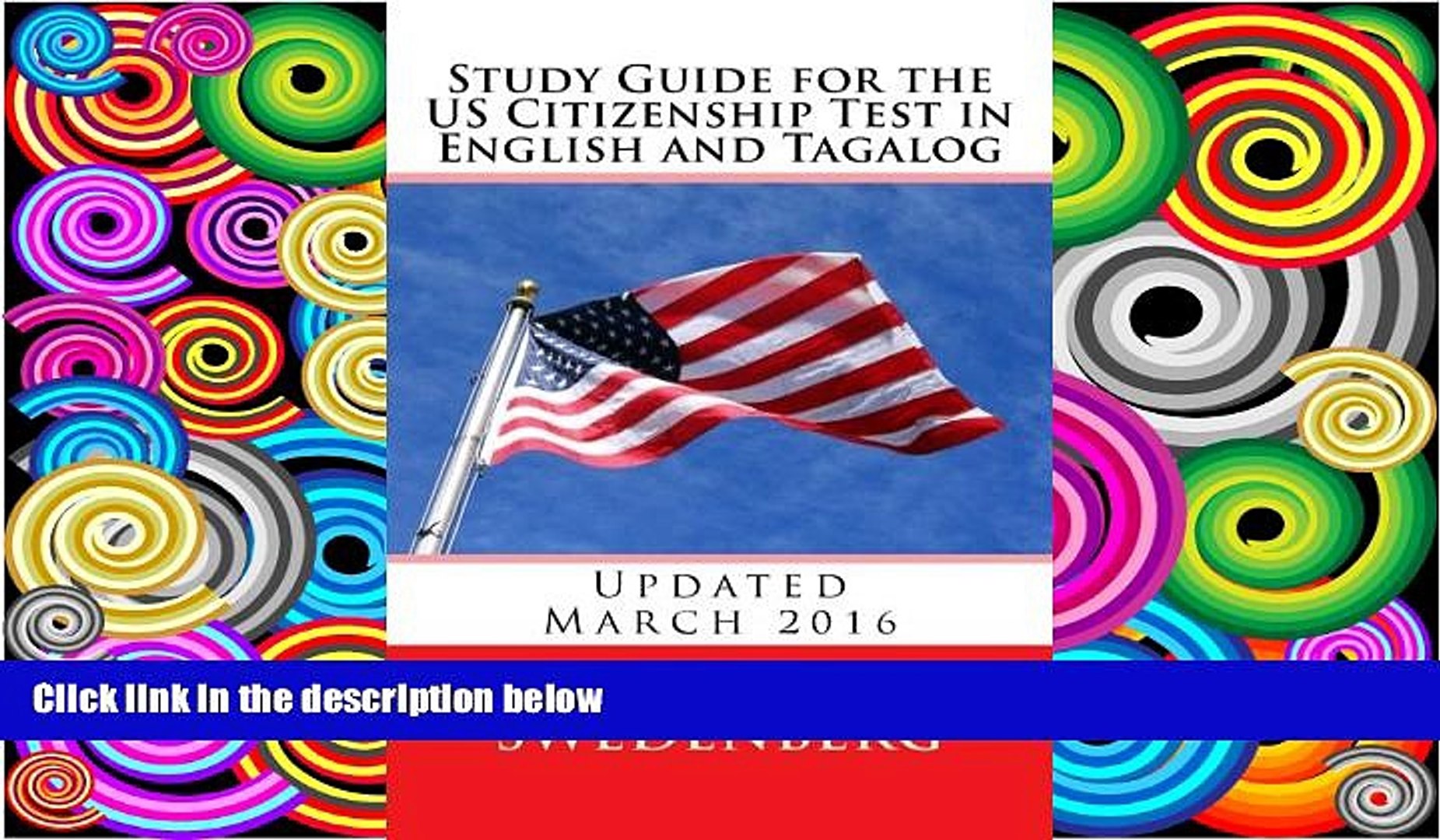 Buy Mike Swedenberg Study Guide for the US Citizenship Test in English and Tagalog: Updated March