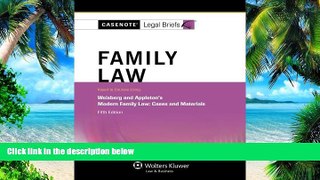 Buy  Casenote Legal Briefs: Family Law, Keyed to Weisberg   Appleton, Fifth Edition Casenote Legal