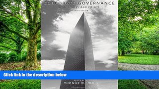 PDF  Corporate Governance: Law, Theory and Policy Thomas W. Joo  PDF