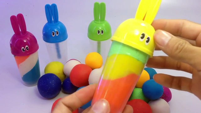 Glitter Play Doh Ice Cream with Popsicles How To Make Play Dough Rainbow Ice Cream Molds Fun for Kid