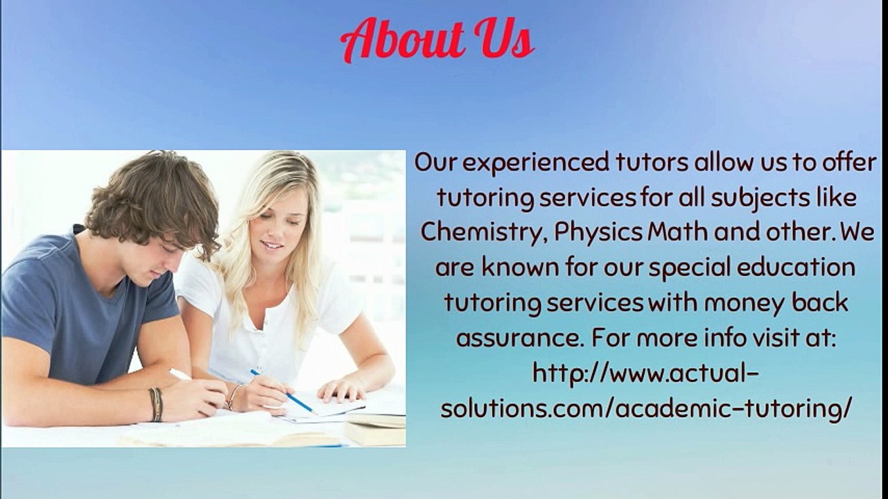 Chemistry, Physics & Math Tutor in NJ | ACTual...