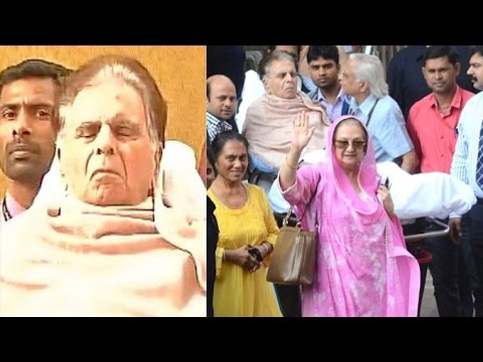 94yrs Dilip Kumar Getting Discharged From Mumbai Hospital With Wife Saira Banu