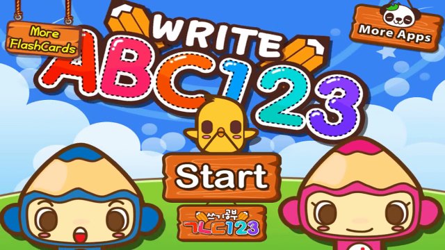 Kids Learn writing big & small Alphabets and Numbers with writing ABC 123 for Baby & Toddlers