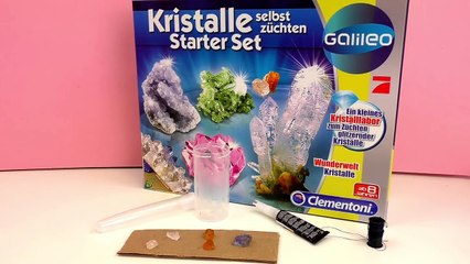 Kristalle züchten | einen Kristall wachsen lassen | großer Kristall entstanden | Demo
