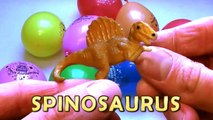 BALLOONS POPPING SHOW DINOSAURS SURPRISE TOYS ✪ for LEARNING COLORS Dinosaurs Names And Sounds