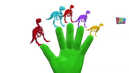 Crazy Dinosaurs Finger Family Children Nursery Rhymes | Dinosaurs Cartoon Finger Family Songs