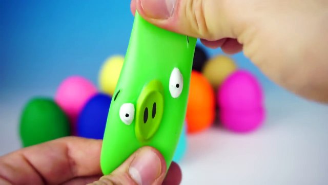 Unboxing Play Doh Surprise Eggs Spider-Man Paw Patrol Angry Birds Cars Peppa