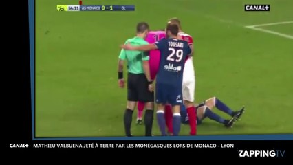 Monaco - Lyon : Mathieu Valbuena se fait violemment jeter à terre, Twitter s’enflamme (Vidéo)