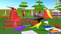 Learn Colors with Dinosaurs T-Rex | Preschool Kids Nursery Rhymes | Popular Cartoon Animation Rhymes