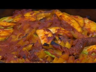 مكرونه بالسجق والكوسة | نجلاء الشرشابي