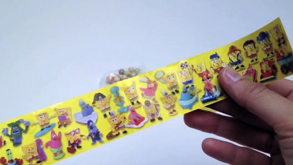 2 SpongeBob Super Surprise Candy Eggs Unboxing Toys - Kidstvsongs