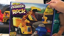Paw Patrol Rubble finds Kinetic Rock Crusher CONSTRUCTION Toy Kinetic Sand - Bob The Builder Toys