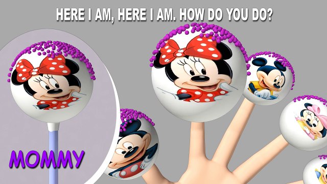 Finger Family Mickey Mouse Nursery Rhyme | cake pop Mickey Mouse Finger Family