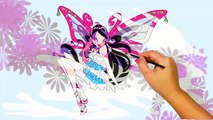 Coloring Winx Club Musa - Tô Màu Winx - Tô Màu Công Chúa Musa.