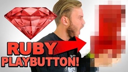PEWDIEPIE-THE RUBY PLAYBUTTON  YouTube 50 Mil Sub Reward Unbox