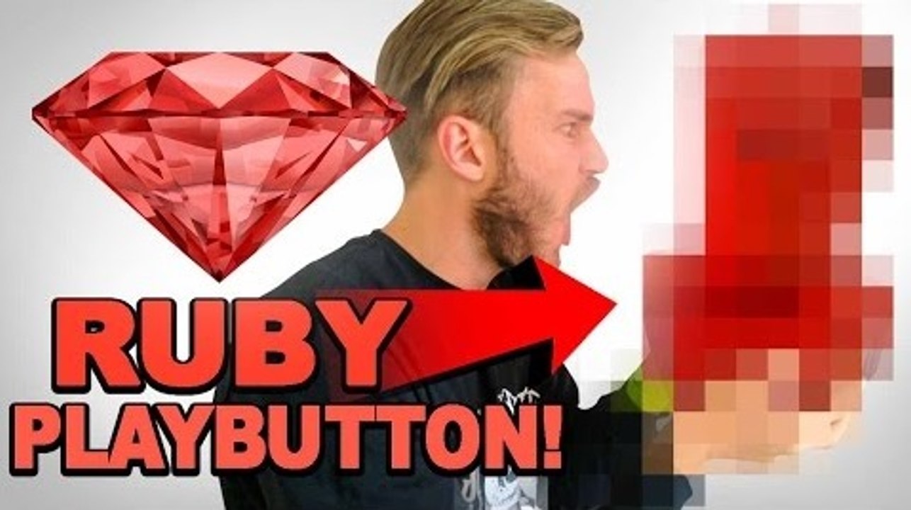 PEWDIEPIE-THE RUBY PLAYBUTTON  YouTube 50 Mil Sub Reward Unbox