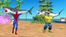 Joker Vs Shark Attacks Spiderman Hulk | Spiderman Vs Shark Attack SuperHero Prank Videos Compilation