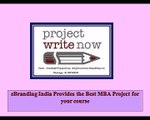 eBranding India Provides the Best MBA Project for your course